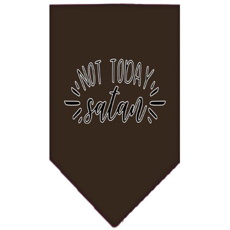 MIRAGE PET PRODUCTS Not Today Satan Screen Print BandanaCocoa Small 66-190 SMCO